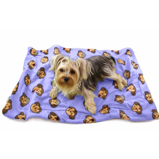 Silly Monkey Ultra-Plush Blanket - Lavender - S
