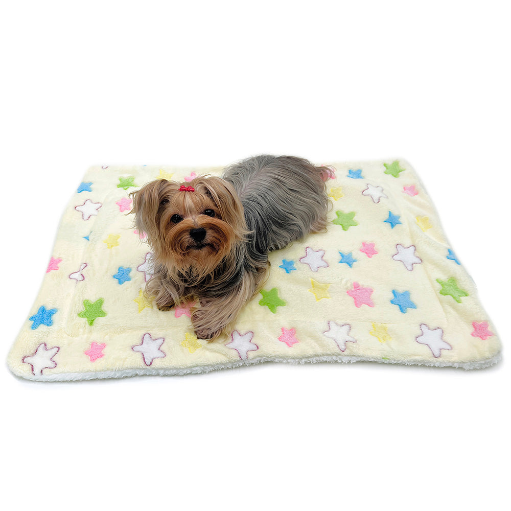Ultra Plush Colorful Stars Blanket - S