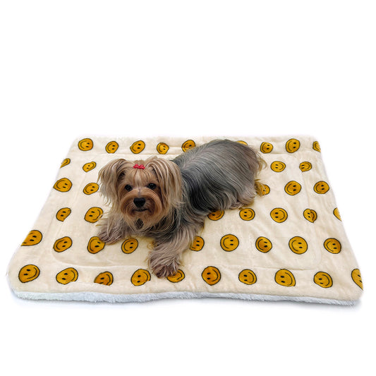 Ultra Plush Happy Face Blanket - L