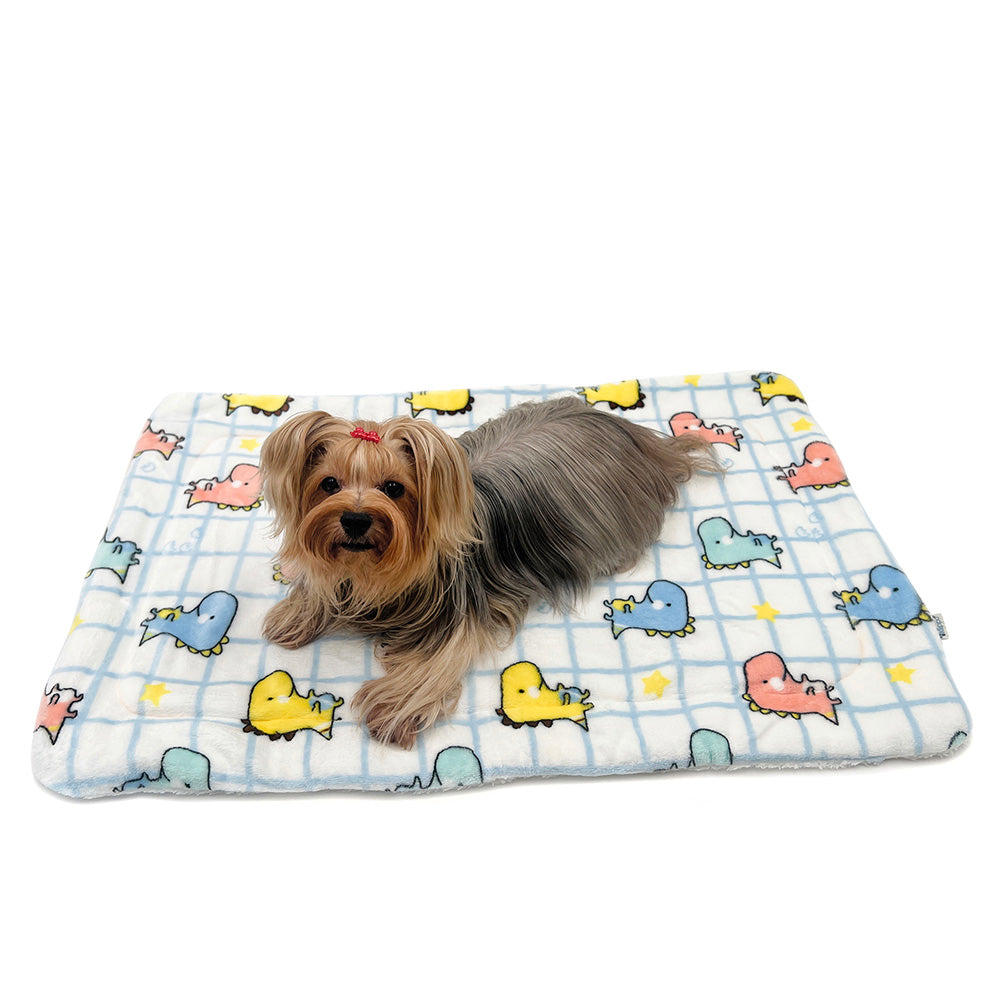 Ultra Plush Colorful Dinosaurs Blanket - S